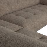 LLOYD HOEKBANK LINKS GROF GEWEVEN DONKERBRUIN MELANGE