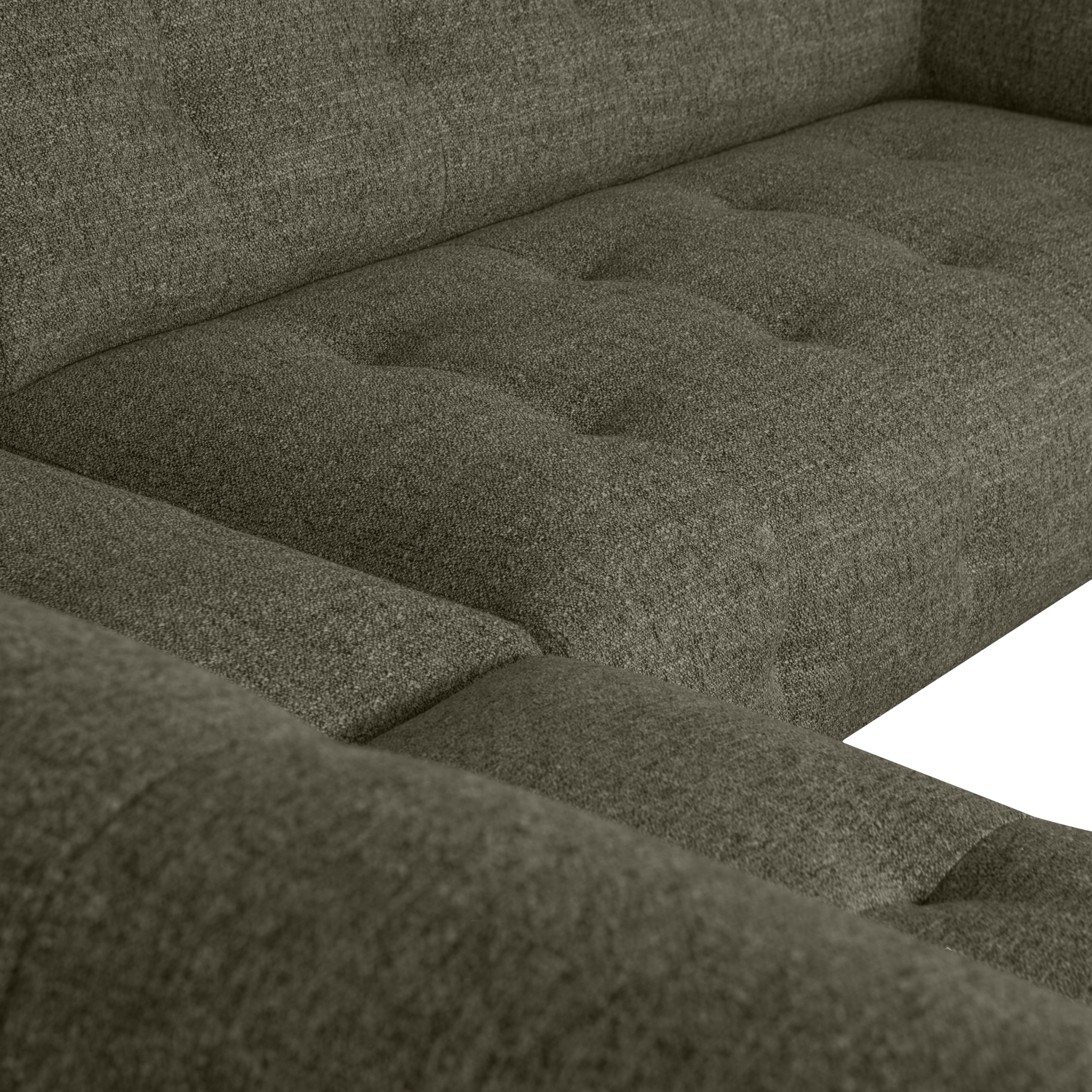 LLOYD HOEKBANK LINKS GROF GEWEVEN GROEN MELANGE