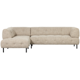 LLOYD HOEKBANK LINKS GROF GEWEVEN NATUREL MELANGE