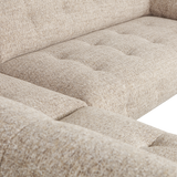 LLOYD HOEKBANK LINKS GROF GEWEVEN NATUREL MELANGE