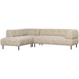 LLOYD HOEKBANK LINKS GROF GEWEVEN NATUREL MELANGE