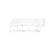 LLOYD HOEKBANK LINKS VELVET KANEEL