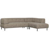 LLOYD HOEKBANK RECHTS GROF GEWEVEN BRUIN MELANGE