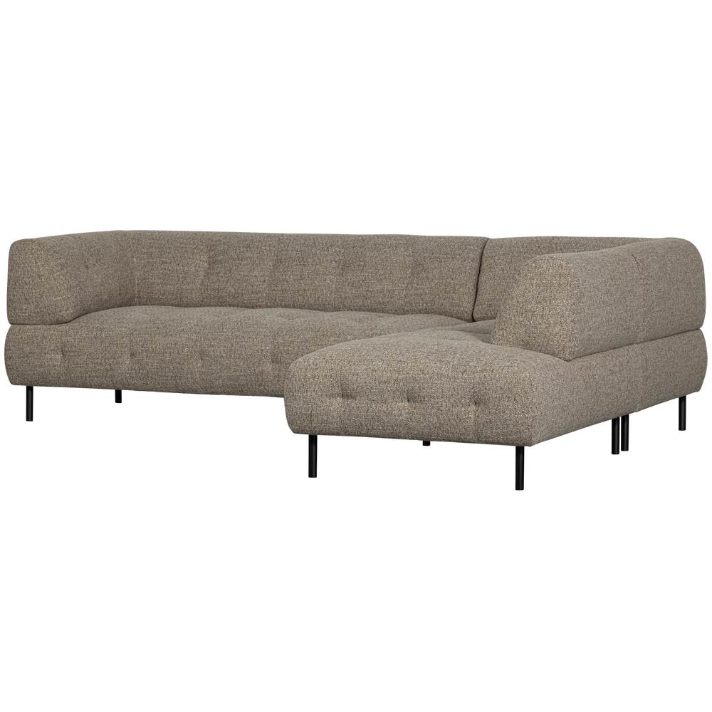 LLOYD HOEKBANK RECHTS GROF GEWEVEN BRUIN MELANGE