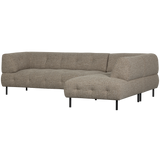 LLOYD HOEKBANK RECHTS GROF GEWEVEN BRUIN MELANGE