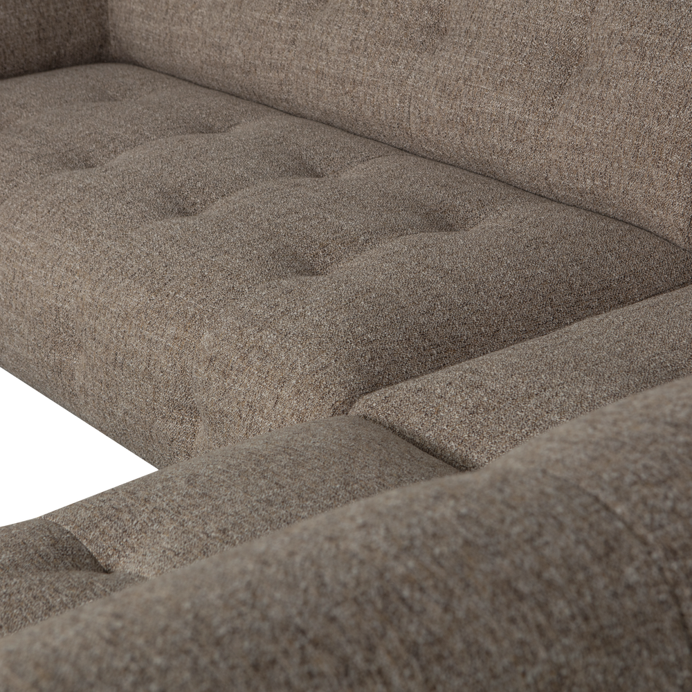 LLOYD HOEKBANK RECHTS GROF GEWEVEN DONKERBRUIN MELANGE