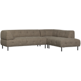 LLOYD HOEKBANK RECHTS GROF GEWEVEN DONKERBRUIN MELANGE