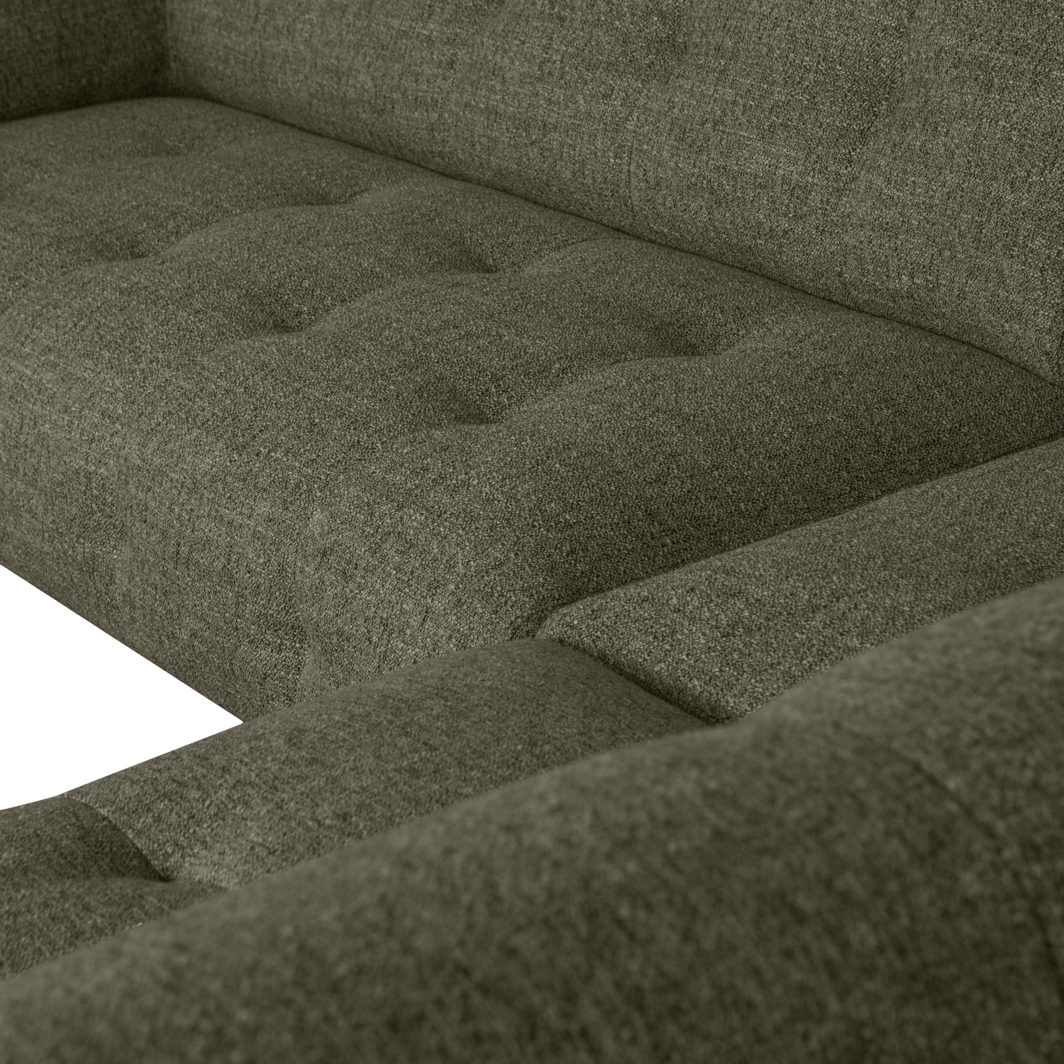 LLOYD HOEKBANK RECHTS GROF GEWEVEN GROEN MELANGE