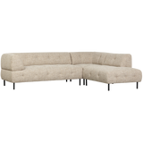 LLOYD HOEKBANK RECHTS GROF GEWEVEN NATUREL MELANGE