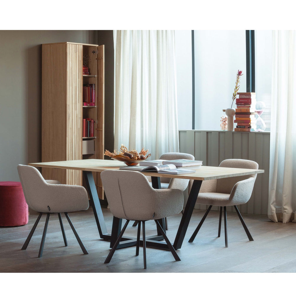 SARA POEF HOOG VELVET 46xO46 FRAMBOOS