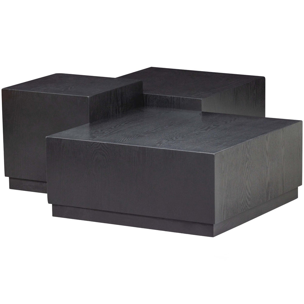 PIM BIJZETTAFELS HOUT ZWART - SET VAN 3