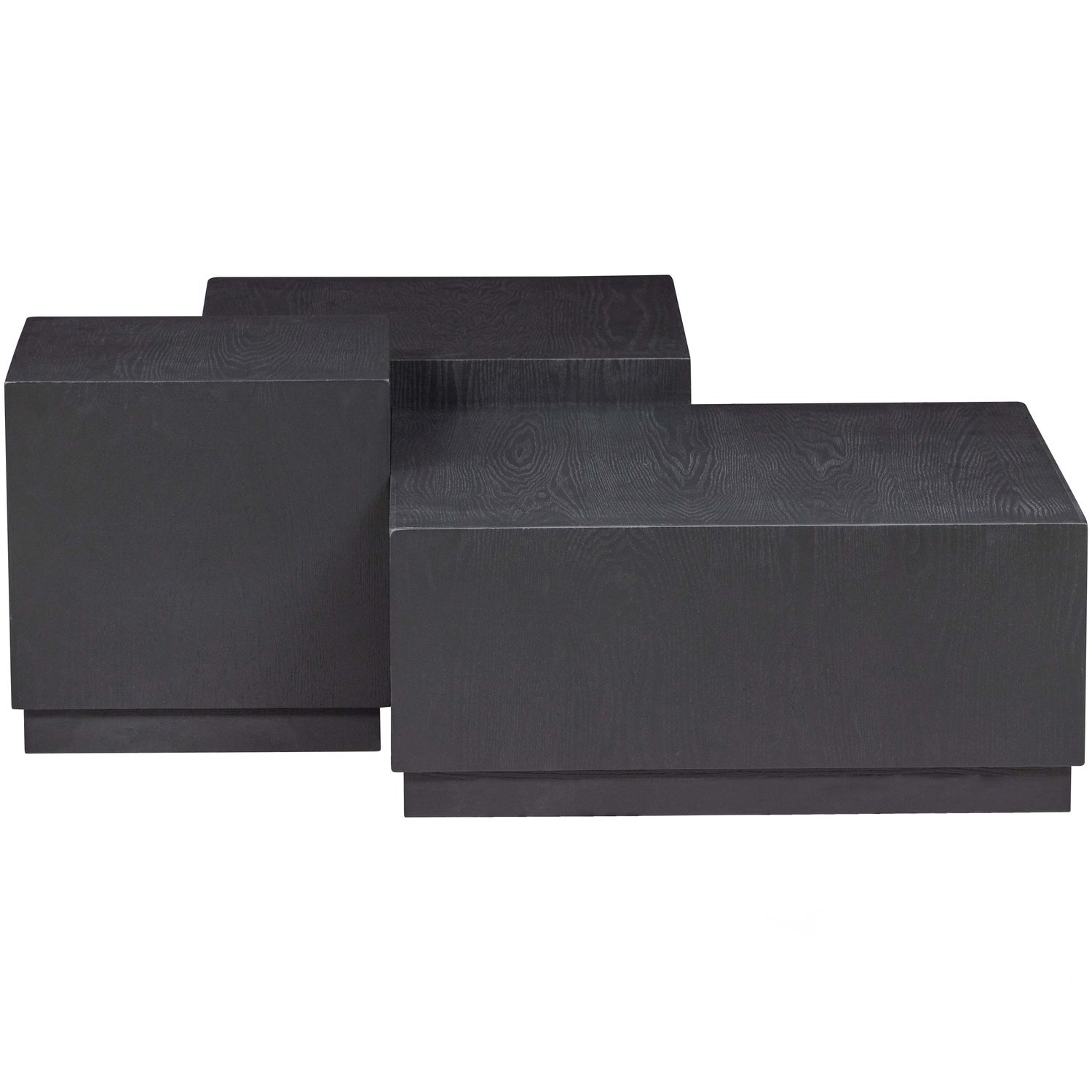 PIM BIJZETTAFELS HOUT ZWART - SET VAN 3