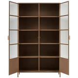 RONJA VITRINEKAST XL METAAL MILITARY BROWN