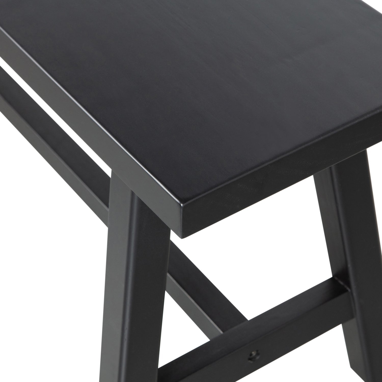 IMME BANKJE HOUT ZWART 110 CM