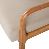 WOOOD - Mark fauteuil geweven stof naturel