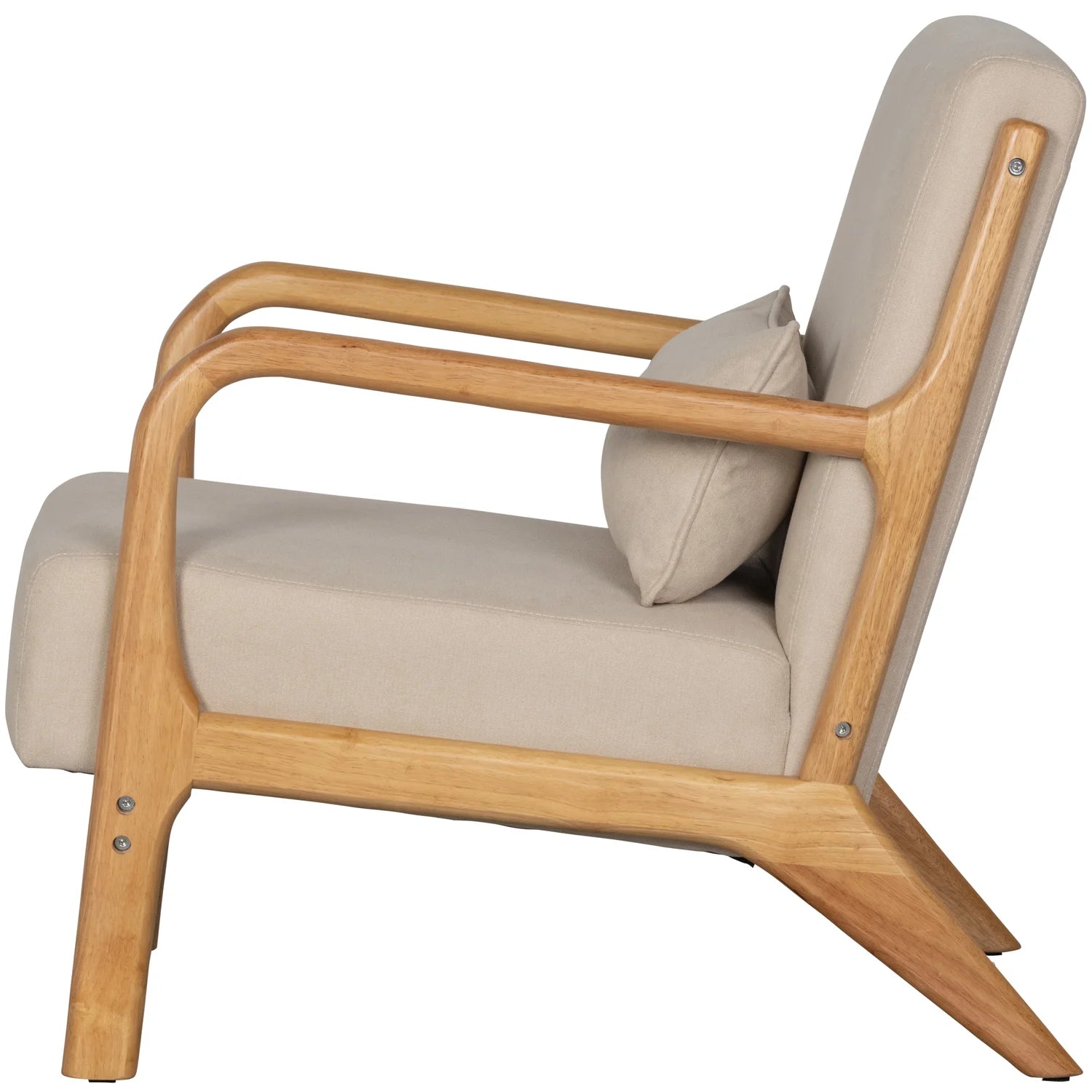 WOOOD - Mark fauteuil geweven stof naturel