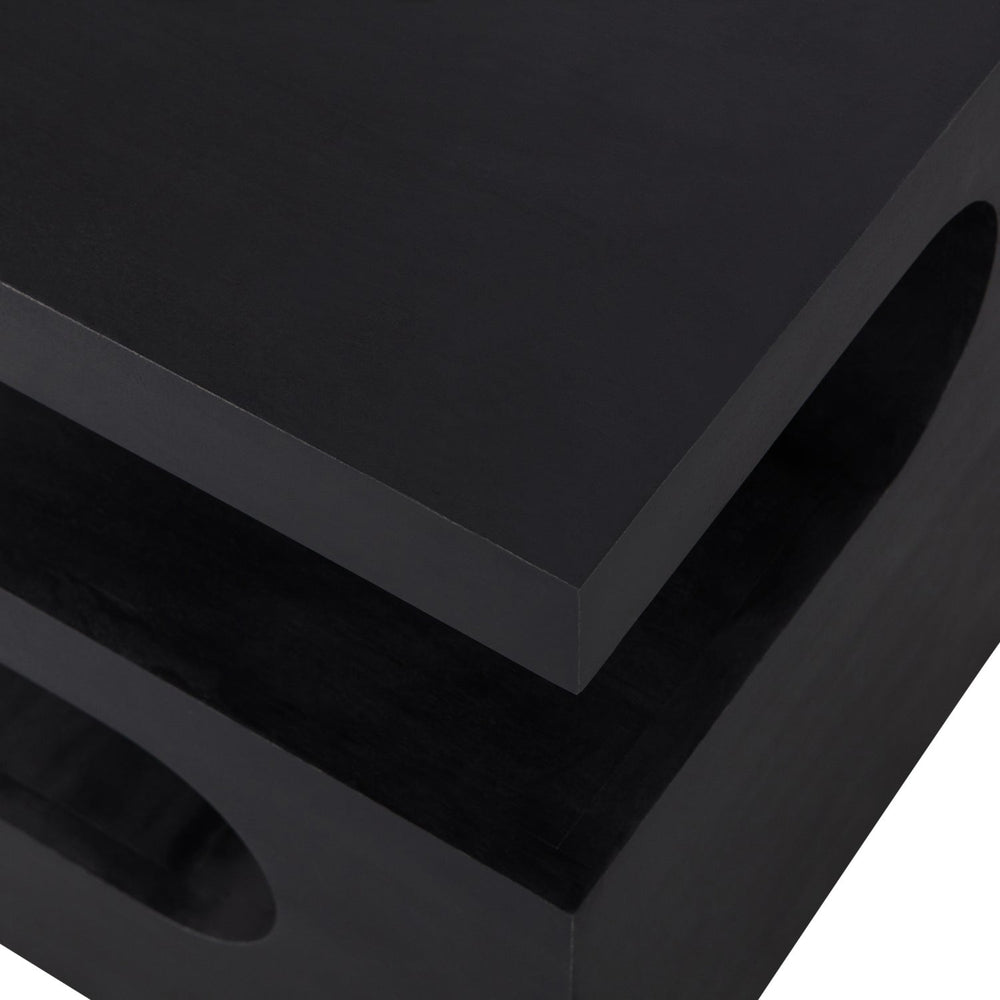 TOMA BIJZETTAFEL MANGOHOUT ZWART