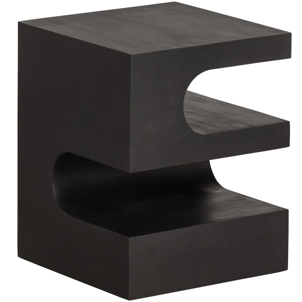 TOMA BIJZETTAFEL MANGOHOUT ZWART