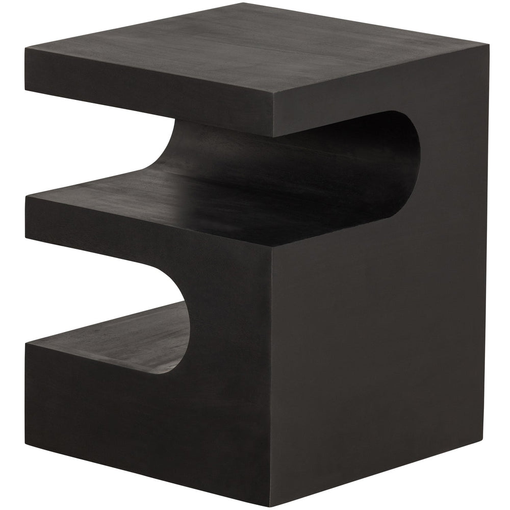 TOMA BIJZETTAFEL MANGOHOUT ZWART