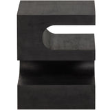 TOMA BIJZETTAFEL MANGOHOUT ZWART