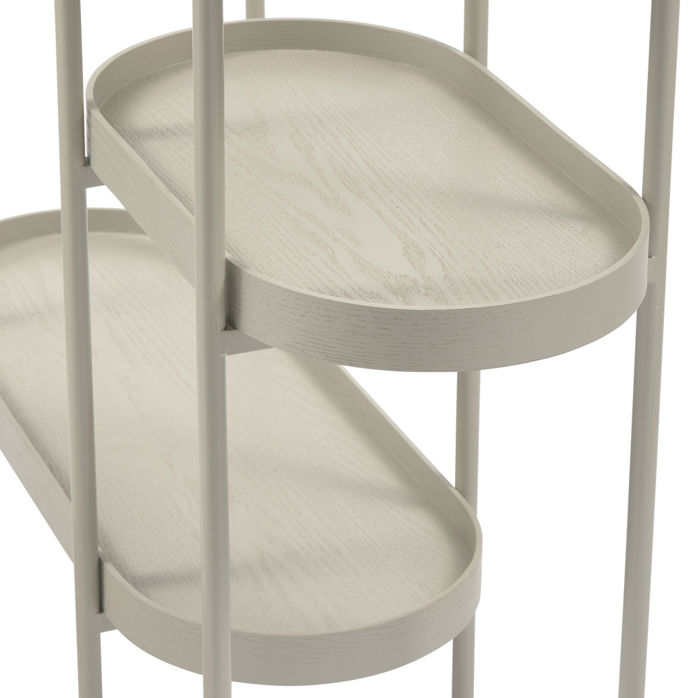 NOAN SIDETABLE HOUT/METAAL ANTIEK BEIGE