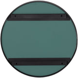 DOUTZEN SPIEGEL METAAL ZWART O50 CM