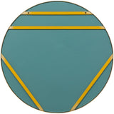 DOUTZEN SPIEGEL METAAL GOUD O115 CM