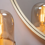 DOUTZEN SPIEGEL METAAL GOUD O115 CM