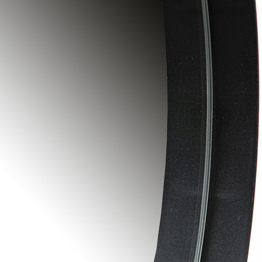 DOUTZEN SPIEGEL METAAL ZWART O115 CM