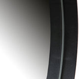 DOUTZEN SPIEGEL METAAL ZWART O115 CM