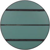 DOUTZEN SPIEGEL METAAL ZWART O115 CM