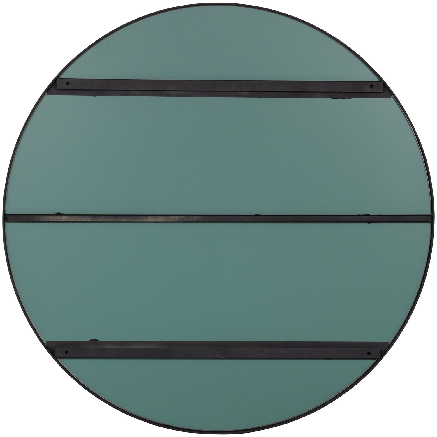 DOUTZEN SPIEGEL METAAL ZWART O115 CM