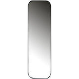 DOUTZEN SPIEGEL METAAL ZWART 170X40 CM