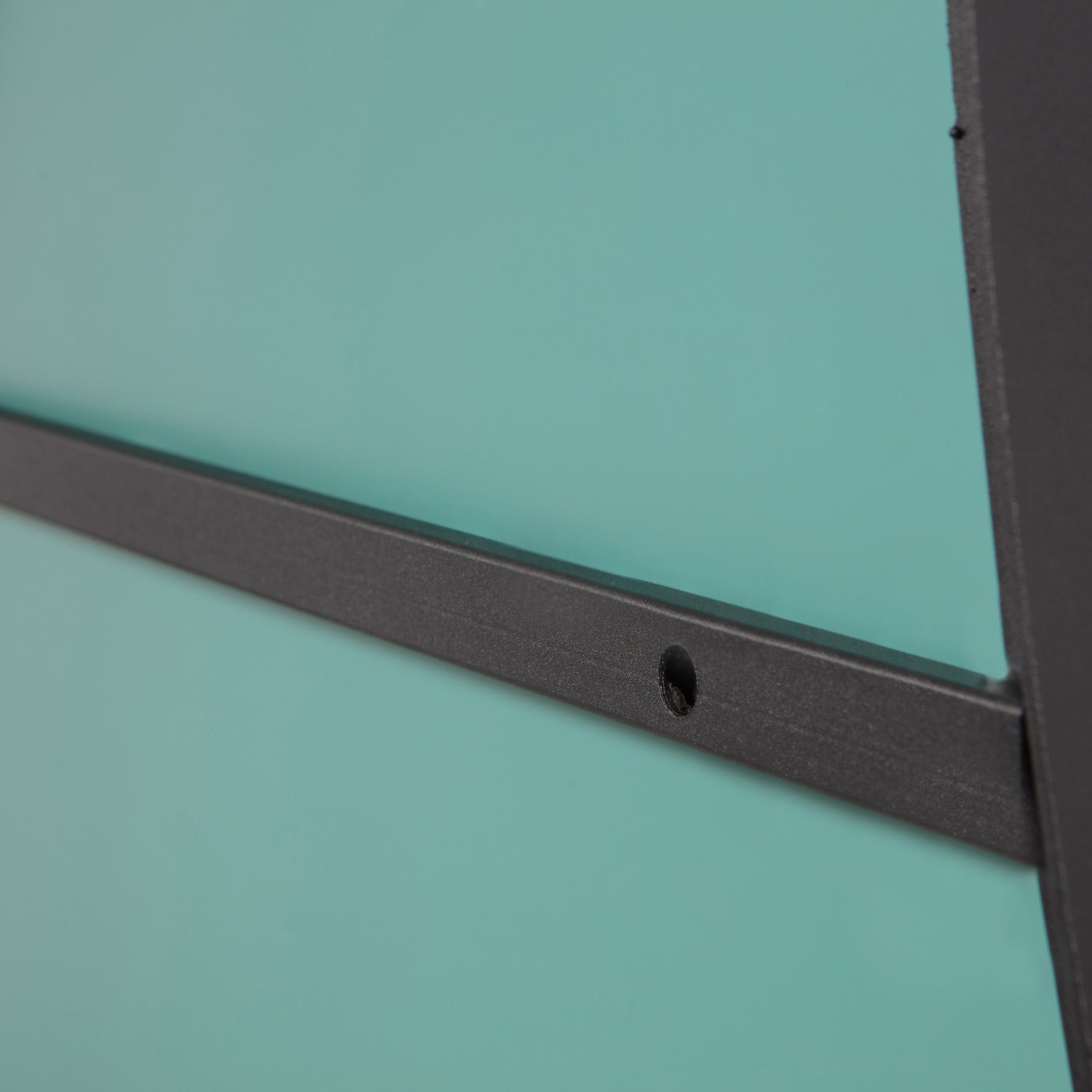 ROMEE ORGANISCHE SPIEGEL METAAL ZWART 100X70 CM