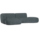 POLLY CHAISE LONGUE LINKS BLAUW/GROEN