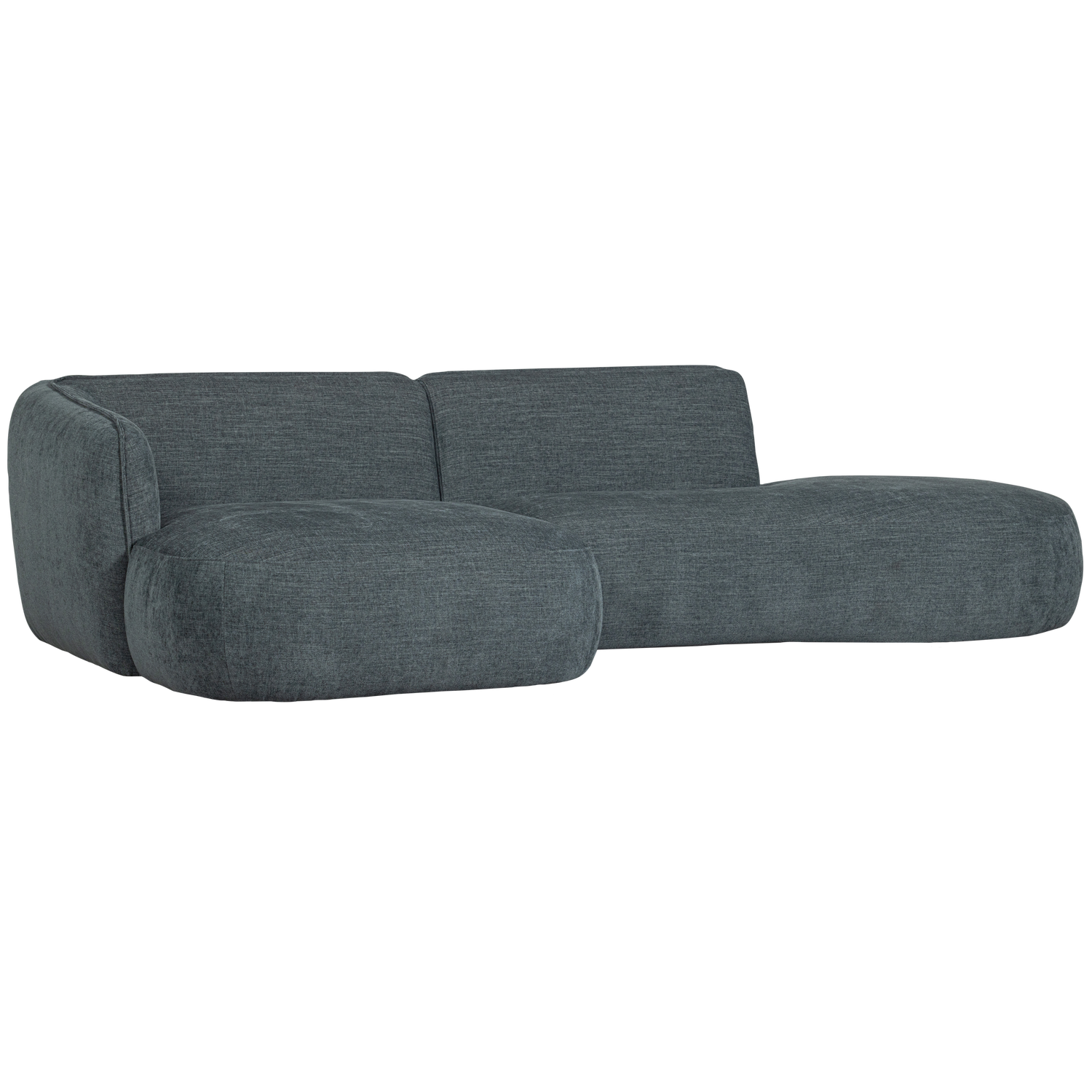 POLLY CHAISE LONGUE LINKS BLAUW/GROEN