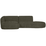 POLLY CHAISE LONGUE LINKS WARM GROEN