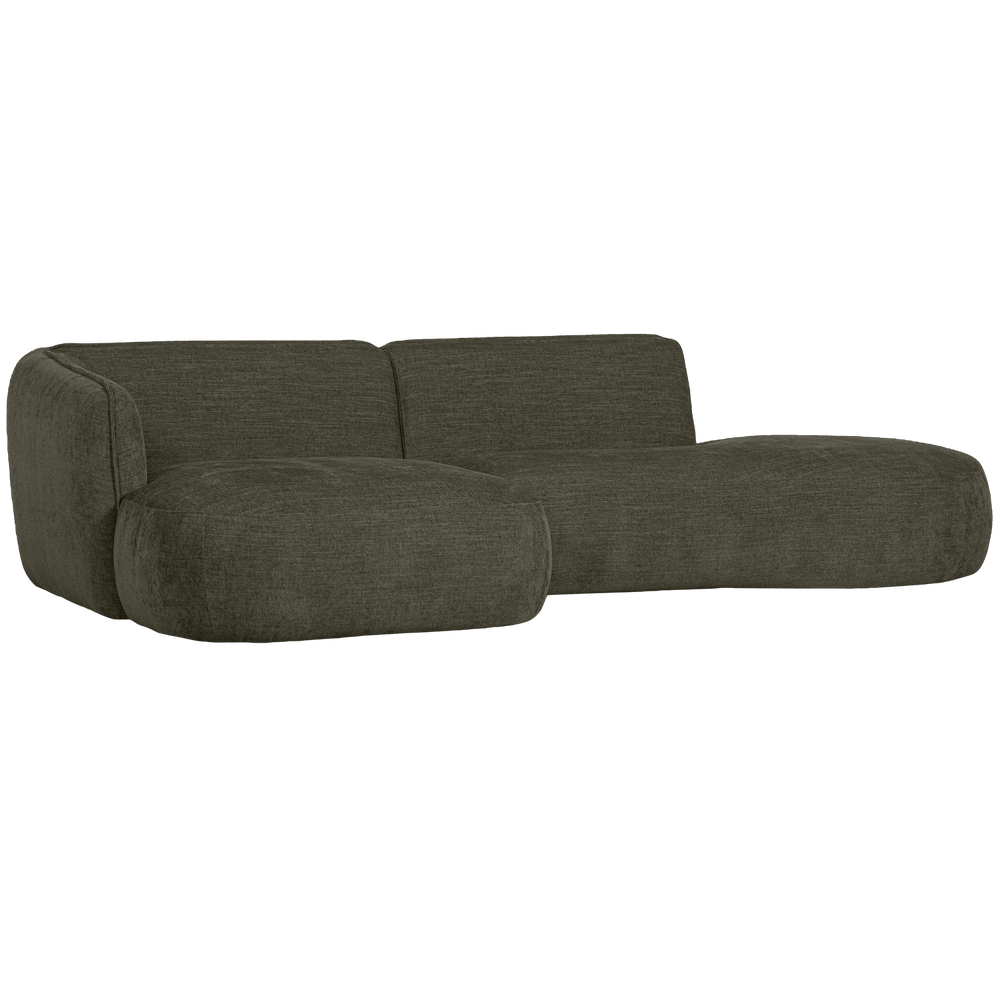 POLLY CHAISE LONGUE LINKS WARM GROEN