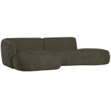 POLLY CHAISE LONGUE LINKS WARM GROEN