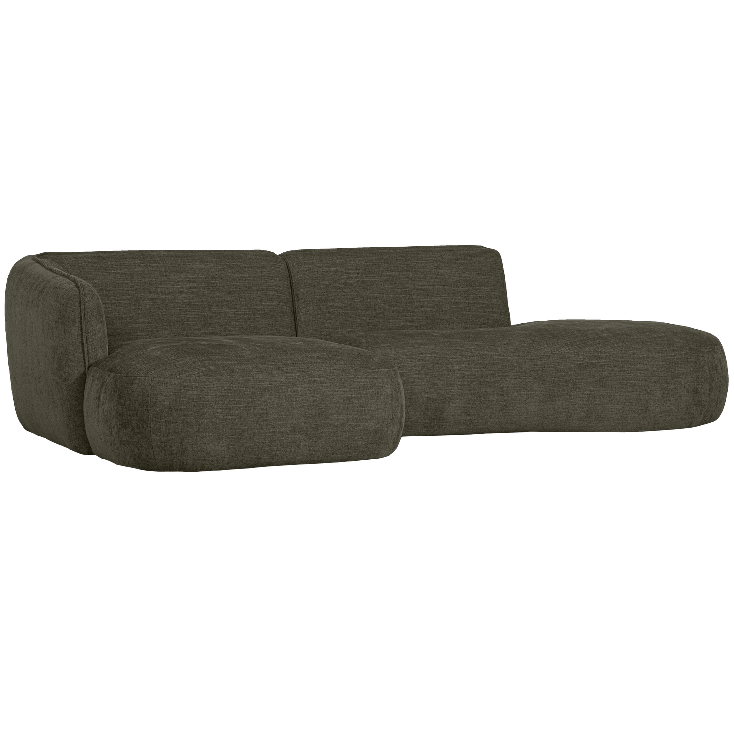 POLLY CHAISE LONGUE LINKS WARM GROEN