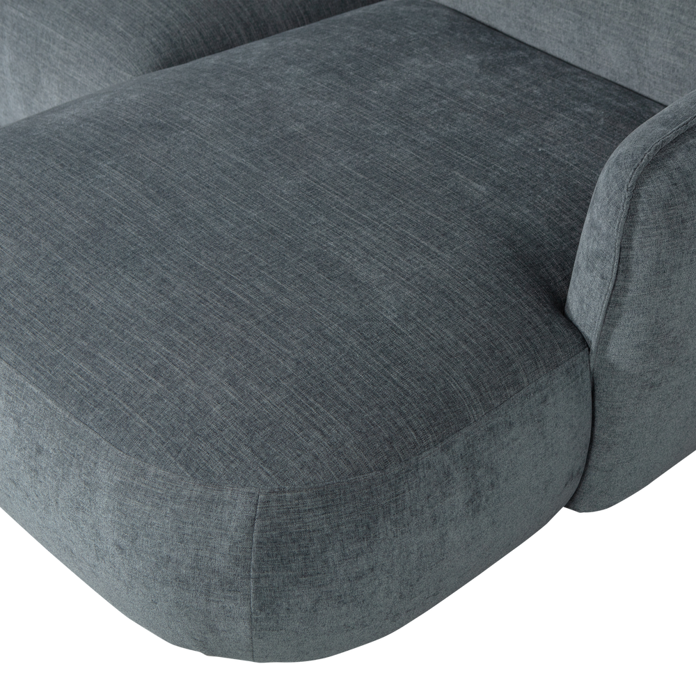 POLLY CHAISE LONGUE RECHTS BLAUW/GROEN