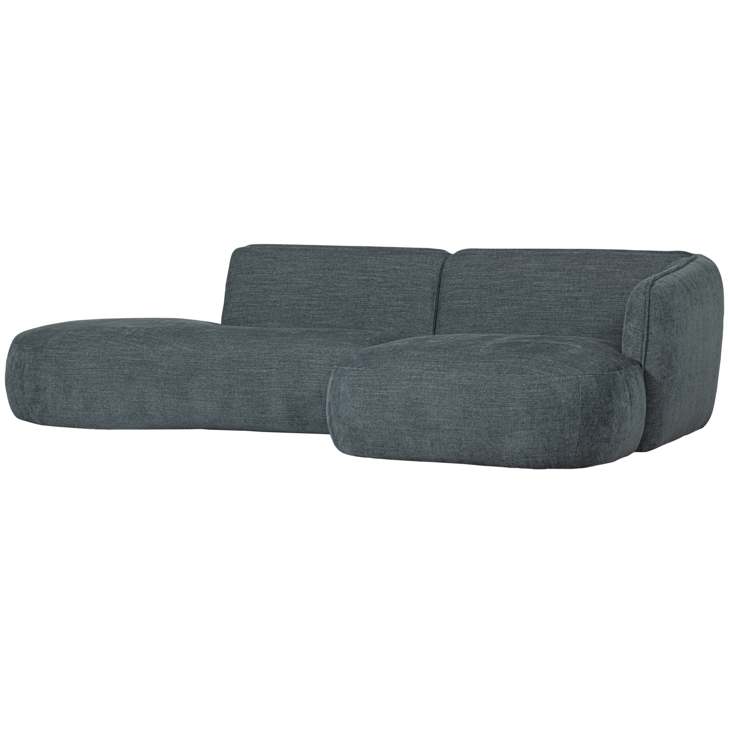 POLLY CHAISE LONGUE RECHTS BLAUW/GROEN