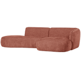 POLLY CHAISE LONGUE RECHTS ROZE