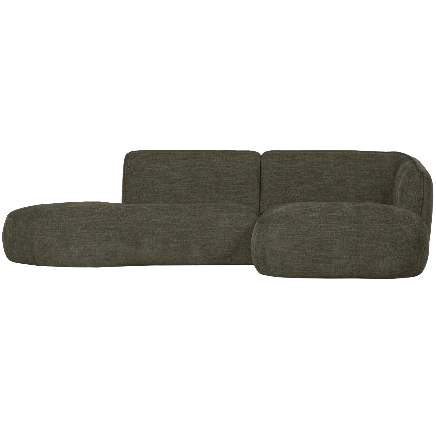 POLLY CHAISE LONGUE RECHTS WARM GROEN