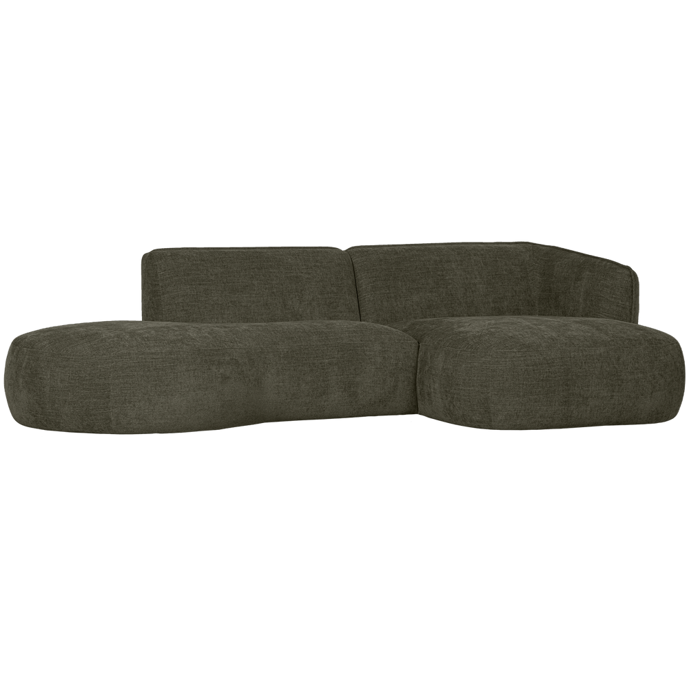 POLLY CHAISE LONGUE RECHTS WARM GROEN