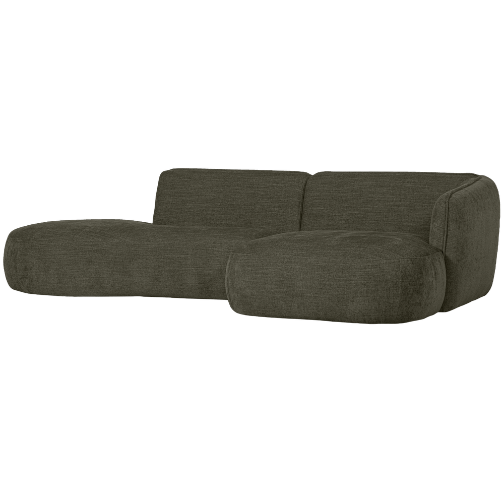 POLLY CHAISE LONGUE RECHTS WARM GROEN