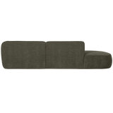 POLLY CHAISE LONGUE RECHTS WARM GROEN