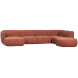 POLLY BANK U-VORM RECHTS ROZE