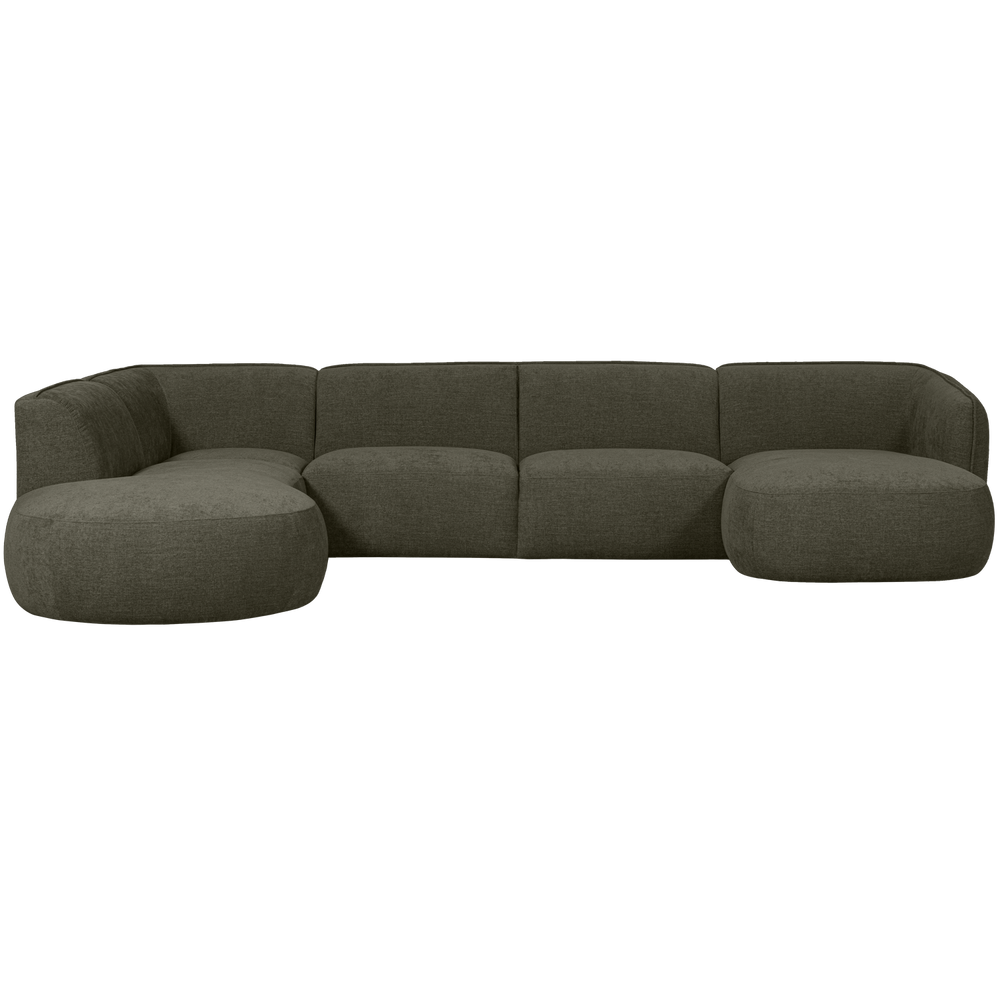 POLLY BANK U-VORM LINKS WARM GROEN