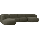 POLLY BANK U-VORM LINKS WARM GROEN